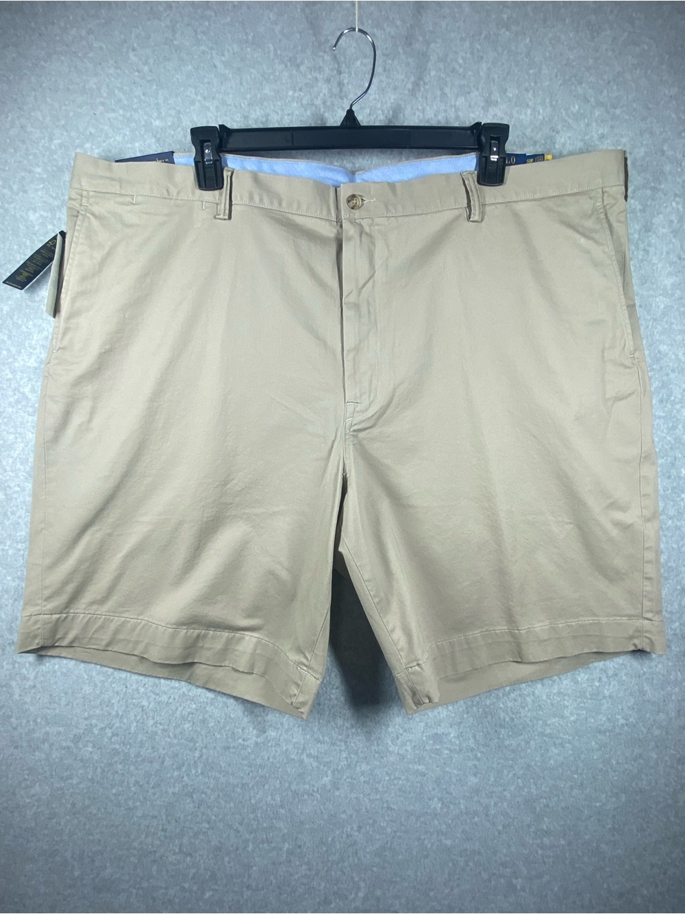 Polo Ralph Lauren shorts Men’s 50B x 9” khaki flat-front stretch Outdoors NWT